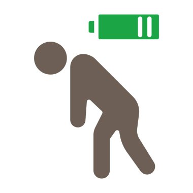 Acil çıkış vektör simgesi. biçim iki renkli düz sembol, eko yeşil ve gri renkler, yuvarlak açılar, beyaz arkaplan.