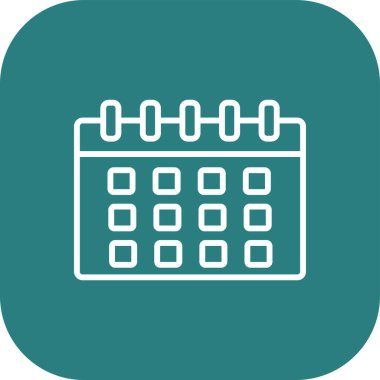 Takvim simgesi, vektör çizimi