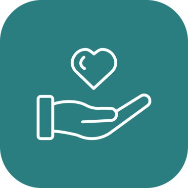 Kişisel ve ticari kullanım için kalp vektörü simgesi simgesi vektör çizimi..