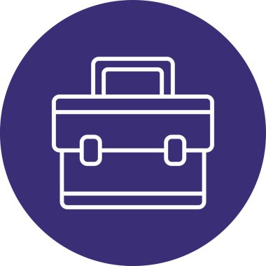 Bavul. Web simgesi basit illüstrasyon