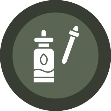 Beyaz arka planda sprey şişesi, illüstrasyon, vektör..