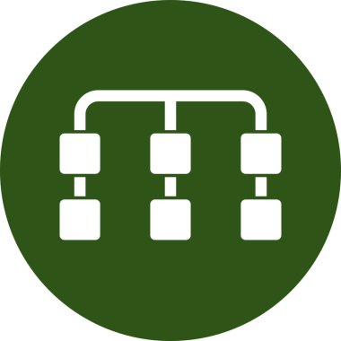 veritabanı. Web simgesi basit illüstrasyon