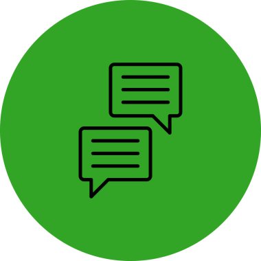 konuşma kabarcığı vektör çizimi