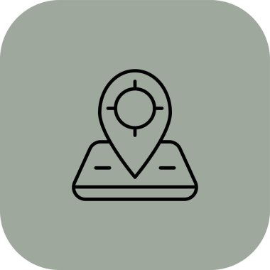 konum simgesi, vektör illüstrasyonu. harita simgesi