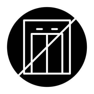 Modern b 'nin vektör illüstrasyonu mobilya ikonundan yoksun