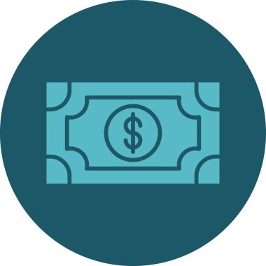 Dolar simgesi vektör illüstrasyonu