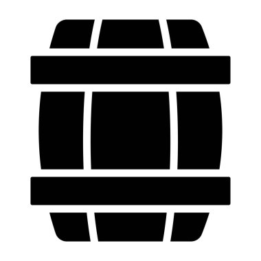 Namlu namlusu sembolü vektör illüstrasyonu