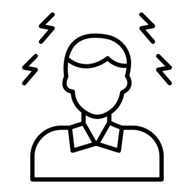 İş adamı simgesi vektör illüstrasyonu