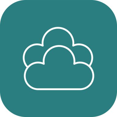 Bulut simgesinin vektör illüstrasyon simgesi