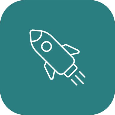 Projeniz için vektör roket simgesi