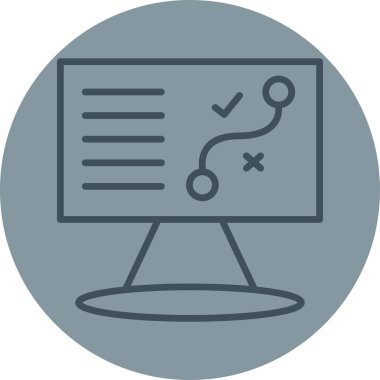 vektör lcd simgesi illüstrasyonu