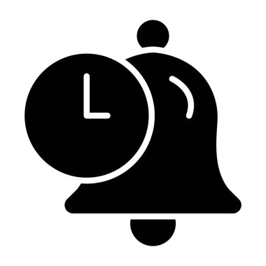 Alarm saat vektör simgesi simgesi