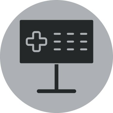 Hastane. Web simgesi basit tasarım