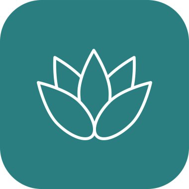 Bir yaprak simgesinin vektör illüstrasyonu