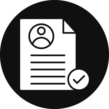 Belge simgesi, basit vektör çizim