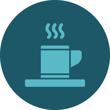 kahve fincanı ikonu vektör illüstrasyonu