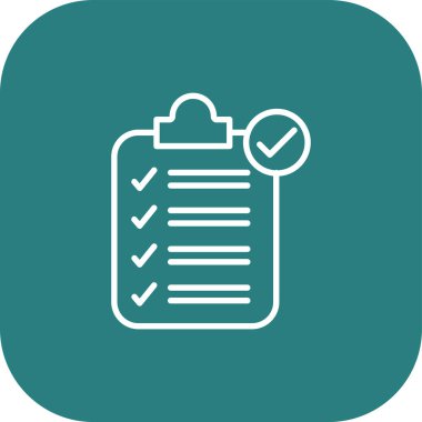 Yapılacaklar listesi web simgesi basit illüstrasyon