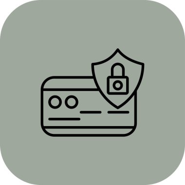 güvenlik simgesi vektör illüstrasyonu