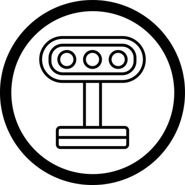 Bir kameranın vektör illüstrasyonu