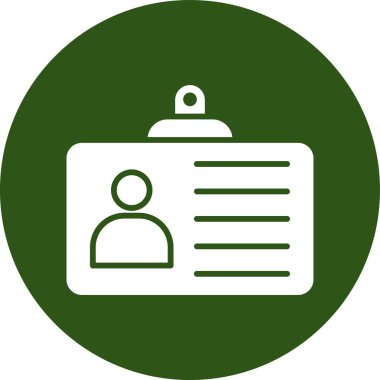 ID kart vektör simgesi modern basit tasarım