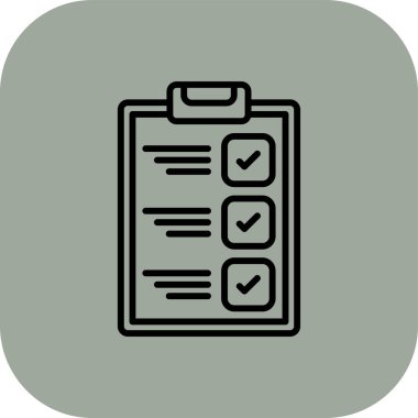 vektör kontrol listesi simgesi