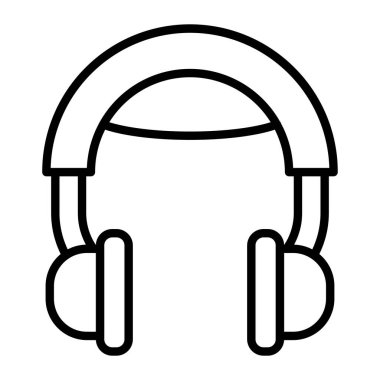 kulaklık simgesi vektör illüstrasyonu