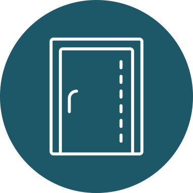 Gölgeli yol ve otoyolun vektör simgesi