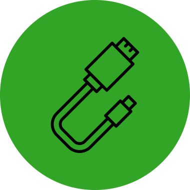 USB flash disk simgesi. Web için basit usb flash vektör simgeleri çizimi