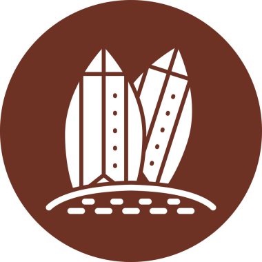 Bir bitki simgesinin vektör illüstrasyonu