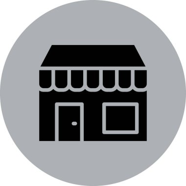 dükkan simgesi vektör illüstrasyonu