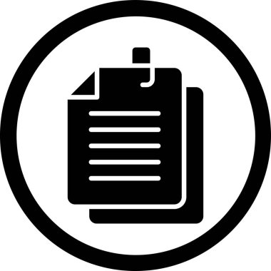 Belge. Web simgesi basit illüstrasyon