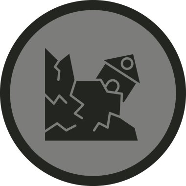 Bir b eksikliği simgesinin vektör çizimi