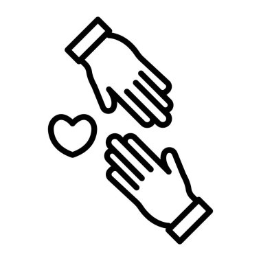 Kolayca düzenleyebilen veya düzenleyebilen el sıkışma vektör simgesi