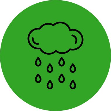 Bulut simgesi vektör illüstrasyonu