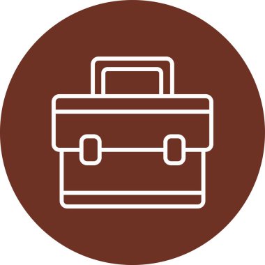 Evrak çantası simgesinin vektör illüstrasyonu