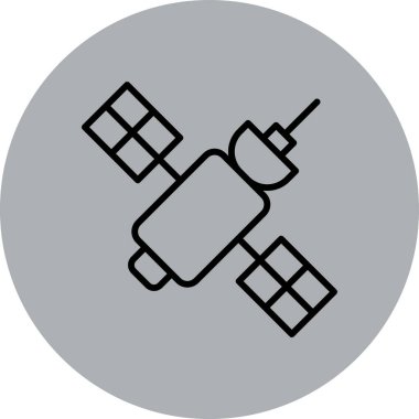 Uydu. Web simgesi basit tasarım