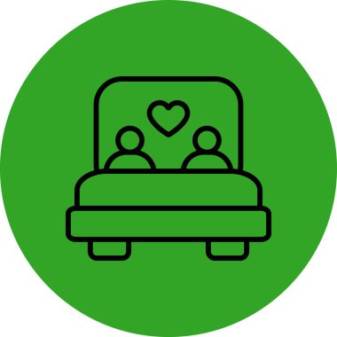 Aşk. Web simgesi basit illüstrasyon