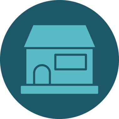 Vektör ev simgesi, vektör illüstrasyonu