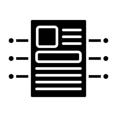 belge simgesi, vektör çizimi