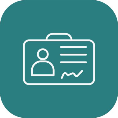 iş simgesi soyut olarak izole edildi