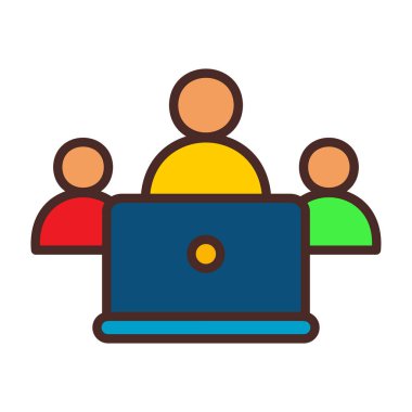 Renk vektörü simgesi toplanıyor