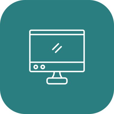 Vektör TV simgesi illüstrasyonu