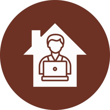 Ev simgesi, vektör illüstrasyonu