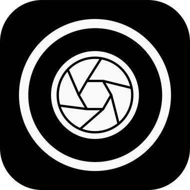 kamera simgesi vektör illüstrasyonu