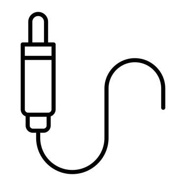 Elektrik dolgu ikonu dış hat vektörü. Enerji doldur. kablo dolgusu