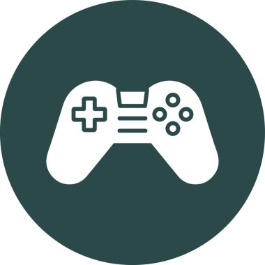 Gamepad Vektör Kabartma Simgesi Tasarımı