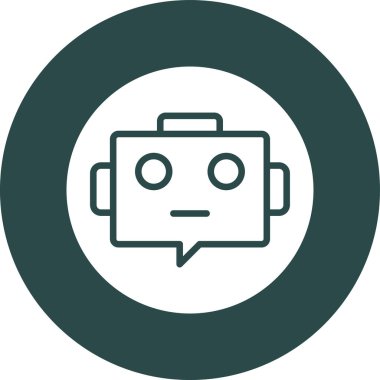 Robot simgesinin vektör illüstrasyonu