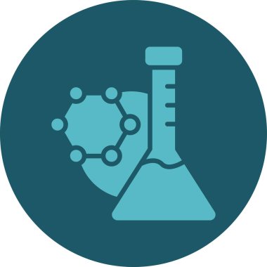 Modern b 'nin vektör illüstrasyonu bilimin ikonundan yoksun