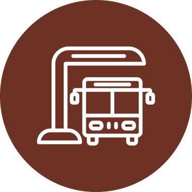 Bir tren simgesinin vektör illüstrasyonu