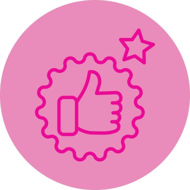 El ve baş parmak hareketi. Web simgesi basit tasarım